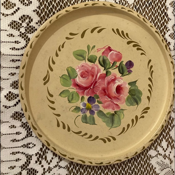 Vintage Nashco Hand Painted Tin Plate - Picture 4 of 14